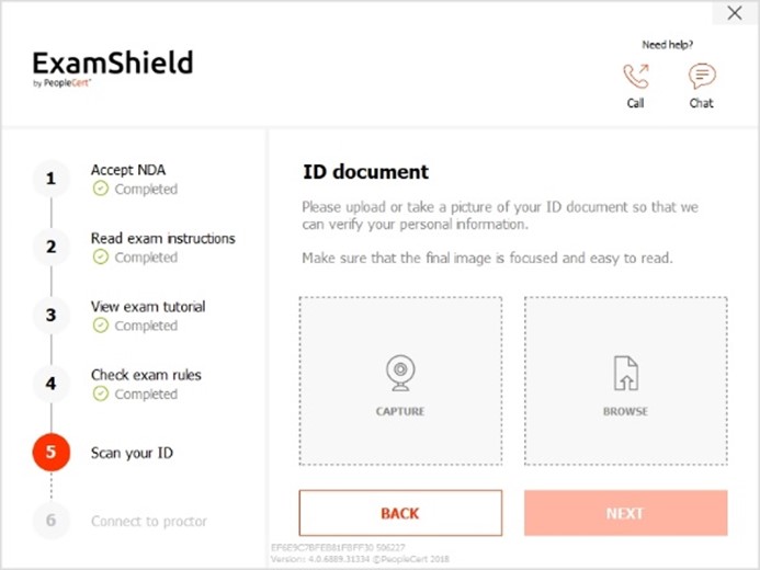 ID Document browse or capture